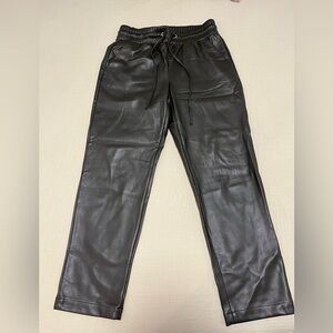 LOFT Olive Green Faux Leather Pants